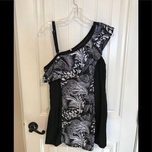 New Skirted off the shoulder swimsuit